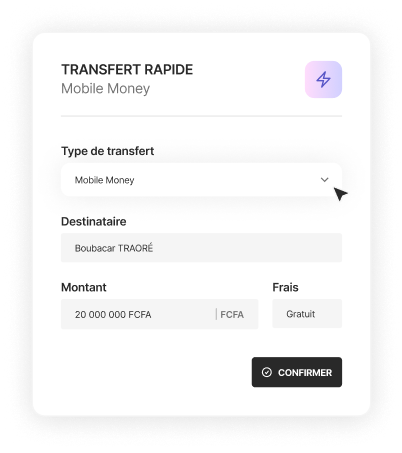 Facilitez vos transferts mobile money et virements